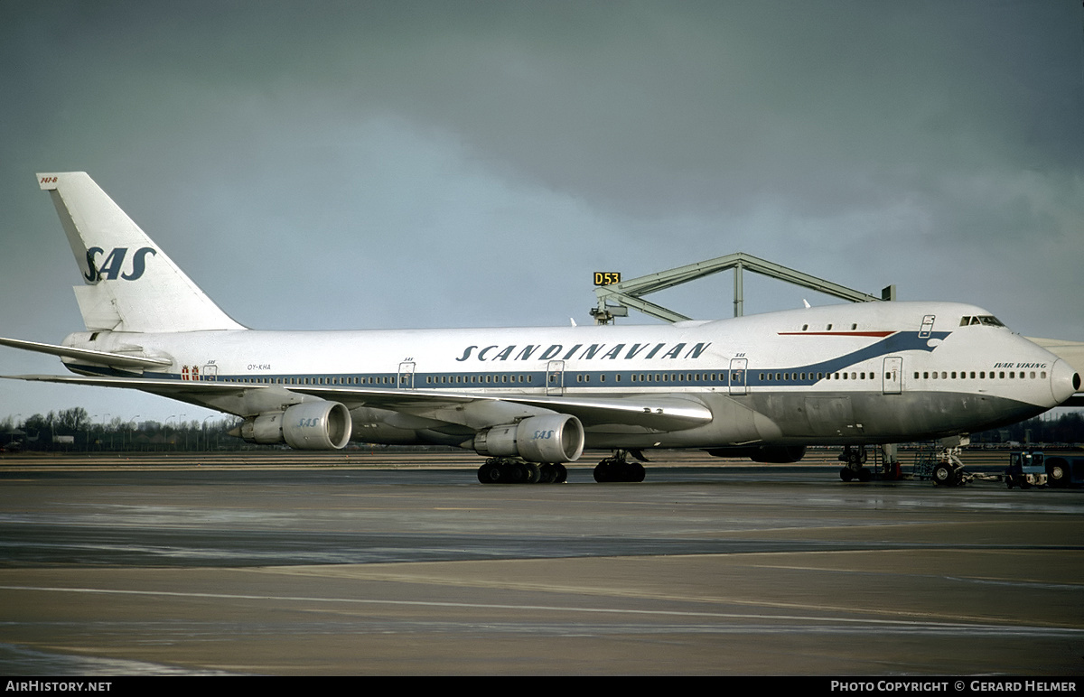 Aircraft Photo of OY-KHA | Boeing 747-283B | Scandinavian Airlines - SAS | AirHistory.net #150388