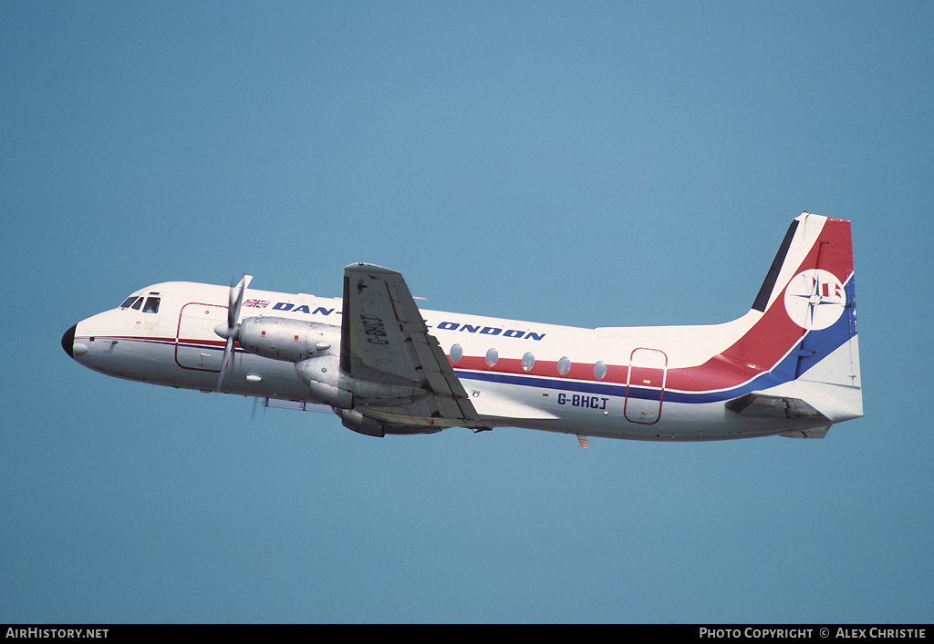 Aircraft Photo of G-BHCJ | Hawker Siddeley HS-748 Srs2/209 | Dan-Air London | AirHistory.net #150459