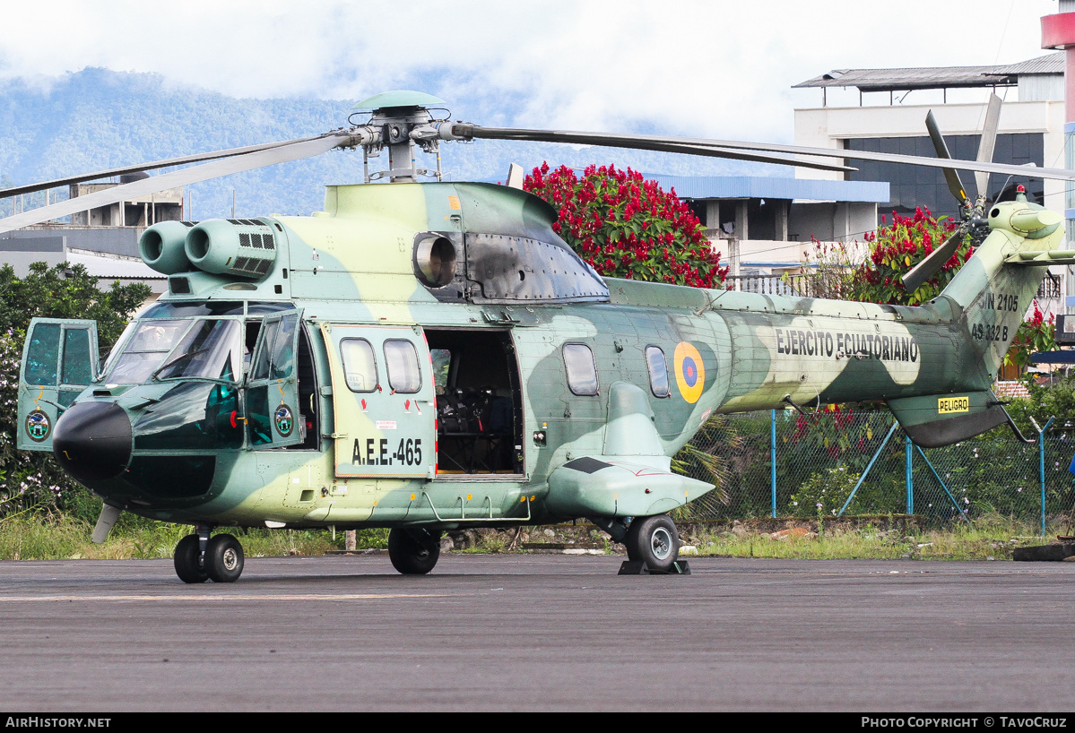 Aircraft Photo of AEE-465 | Aerospatiale AS-332B Super Puma | Ecuador - Army | AirHistory.net #150469