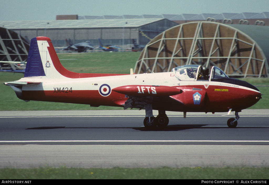 Aircraft Photo of XM424 | Hunting P.84 Jet Provost T3A | UK - Air Force | AirHistory.net #150480