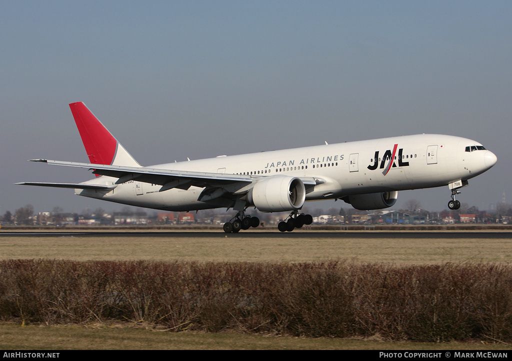 Aircraft Photo of JA708J | Boeing 777-246/ER | Japan Airlines - JAL | AirHistory.net #150501