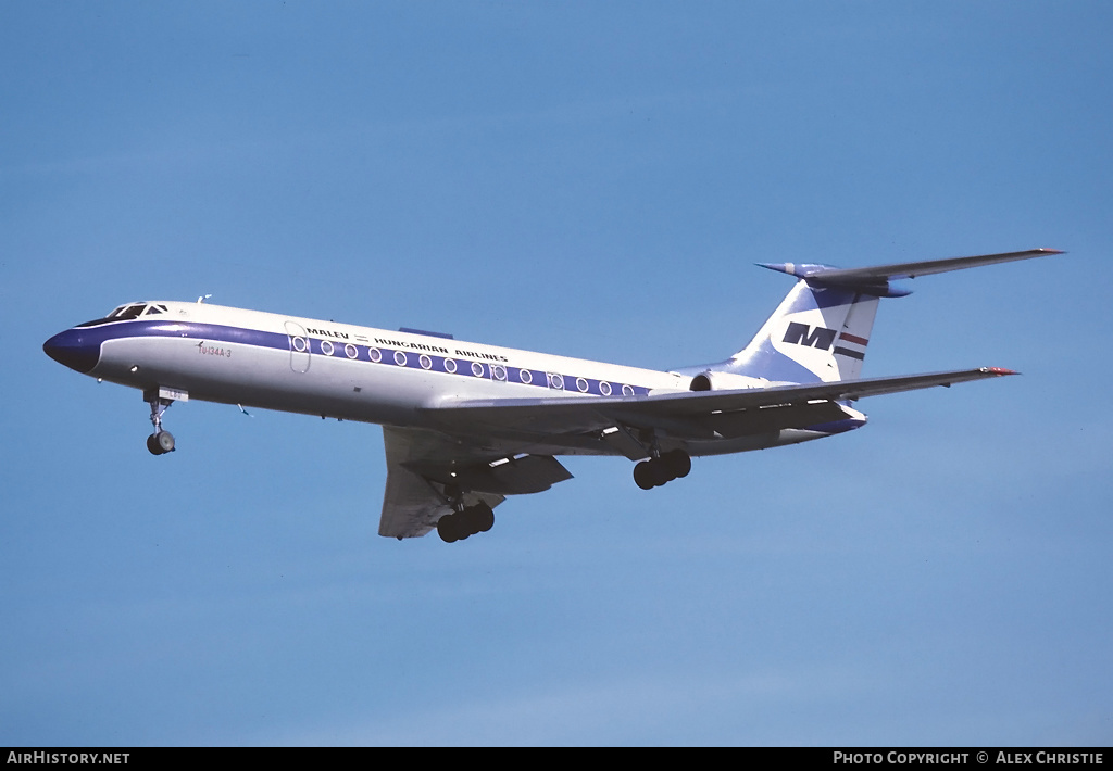 Aircraft Photo of HA-LBO | Tupolev Tu-134A-3 | Malév - Hungarian Airlines | AirHistory.net #150509