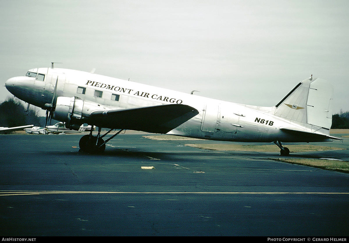 Aircraft Photo of N81B | Douglas C-47 Skytrain | Piedmont Air Cargo - PAC | AirHistory.net #150558
