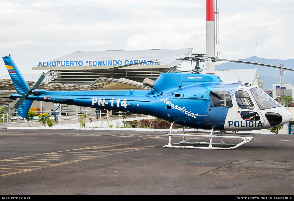 Aircraft Photo of PN-114 | Eurocopter AS-350B-3 Ecureuil | Ecuador - Police | AirHistory.net #150571