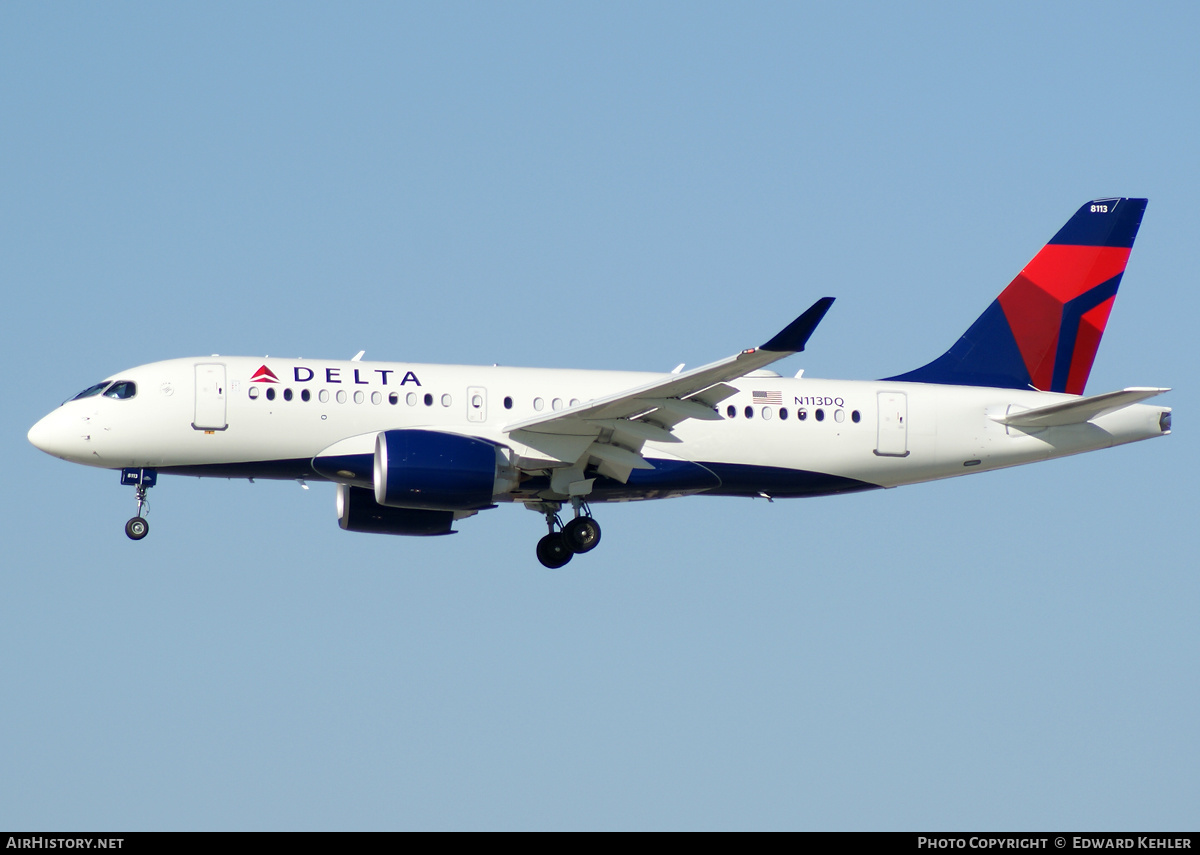 Aircraft Photo of N113DQ | Airbus A220-171 (BD-500-1A10) | Delta Air Lines | AirHistory.net #150580