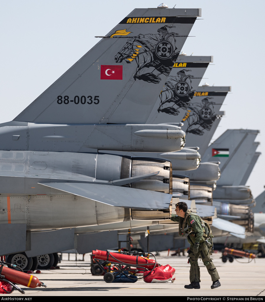 Aircraft Photo of 88-0035 | General Dynamics F-16CG Fighting Falcon | Turkey - Air Force | AirHistory.net #150703