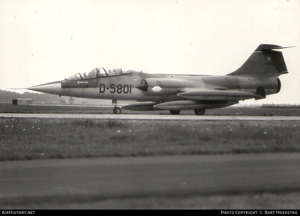 Aircraft Photo of D-5801 | Lockheed TF-104G Starfighter | Netherlands - Air Force | AirHistory.net #150784