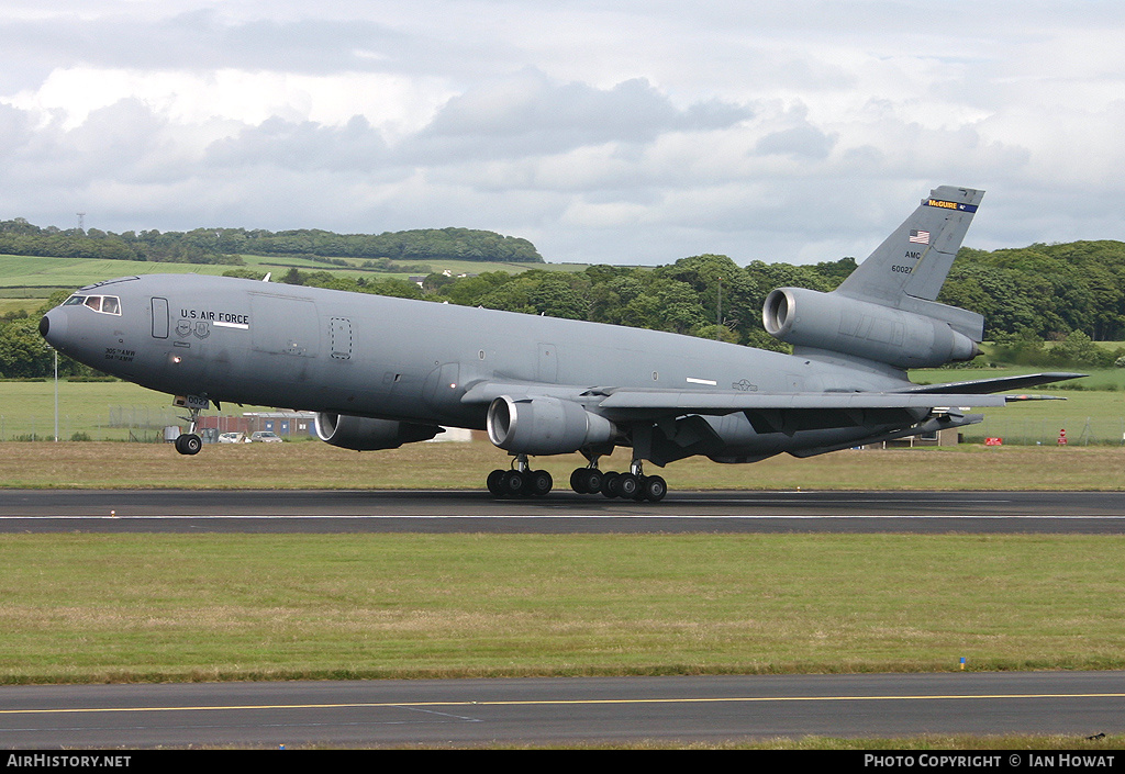 Aircraft Photo of 86-0027 / 60027 | McDonnell Douglas KC-10A Extender (DC-10-30CF) | USA - Air Force | AirHistory.net #150815