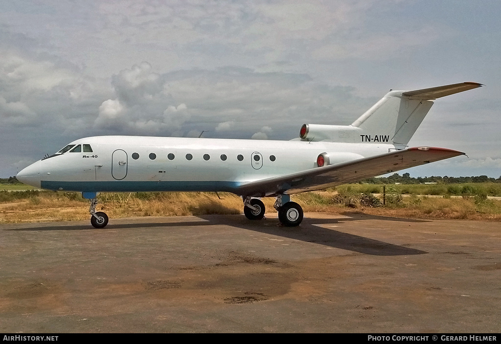 Aircraft Photo of TN-AIW | Yakovlev Yak-40 | AirHistory.net #150826