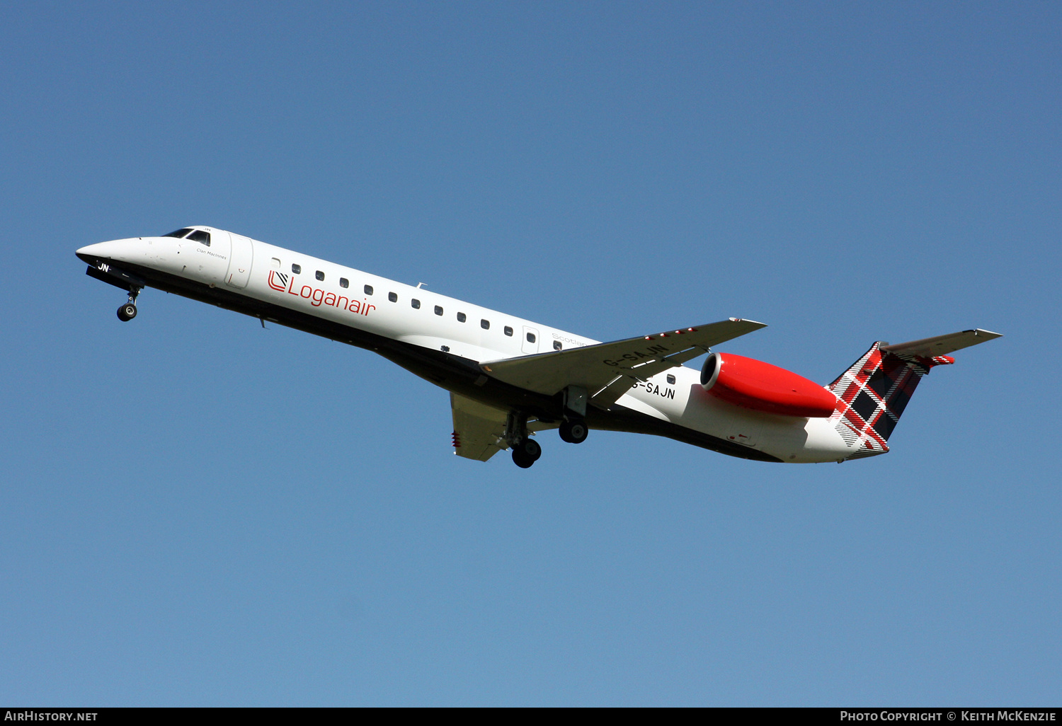 Aircraft Photo of G-SAJN | Embraer ERJ-145EP (EMB-145EP) | Loganair | AirHistory.net #150845