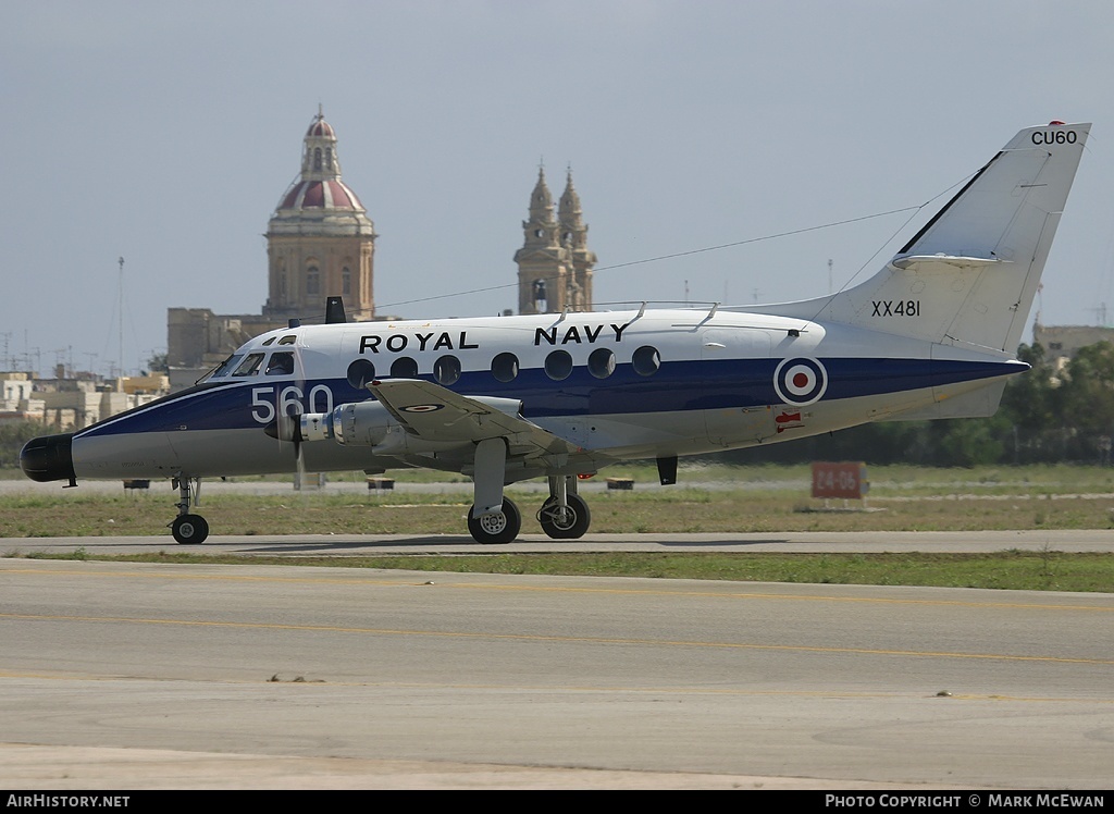 Aircraft Photo of XX481 | Scottish Aviation HP-137 Jetstream T2 | UK - Navy | AirHistory.net #150925