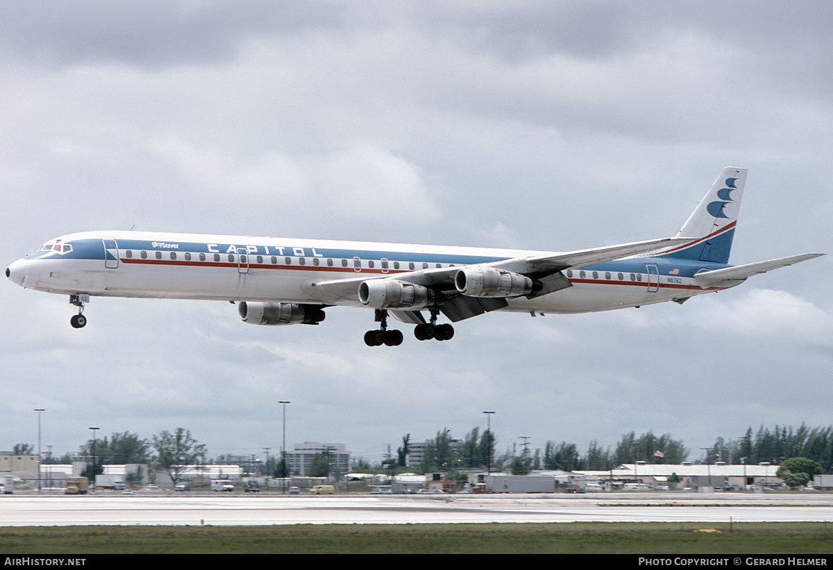 Aircraft Photo of N8762 | McDonnell Douglas DC-8-61 | Capitol Airways | AirHistory.net #150929