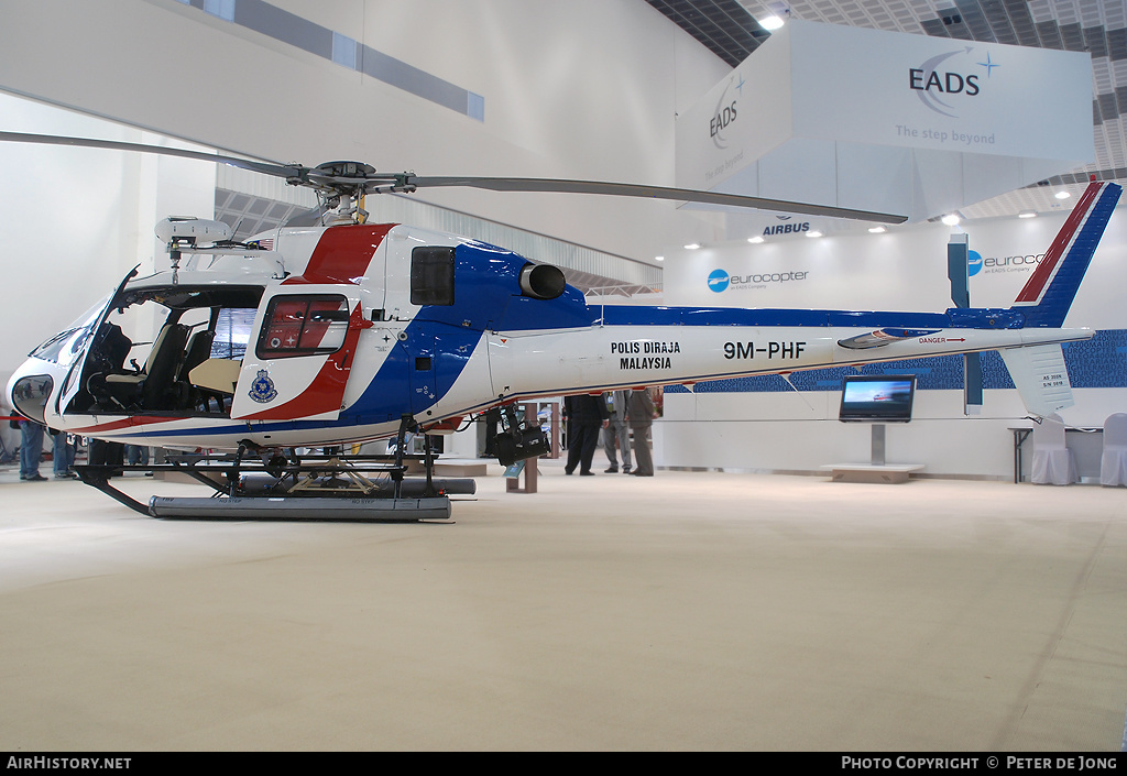 Aircraft Photo of 9M-PHF | Eurocopter AS-355N Ecureuil 2 | Polis Diraja Malaysia | AirHistory.net #150938
