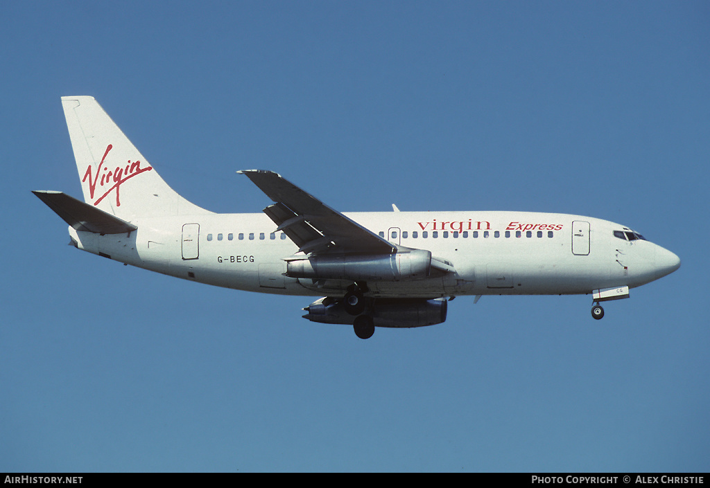 Aircraft Photo of G-BECG | Boeing 737-204/Adv | Virgin Express | AirHistory.net #150955