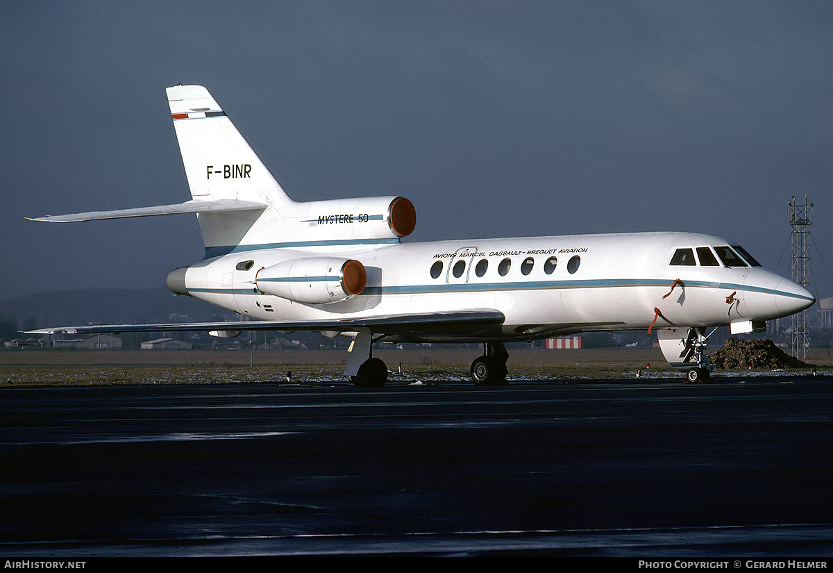 Aircraft Photo of F-BINR | Dassault Falcon 50 | Avions Marcel Dassault - Breguet Aviation | AirHistory.net #151003