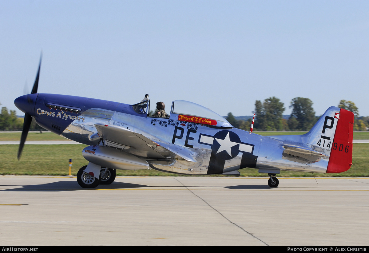 Aircraft Photo of N151KW / NL151KW / 414906 | North American P-51D Mustang | USA - Air Force | AirHistory.net #151007