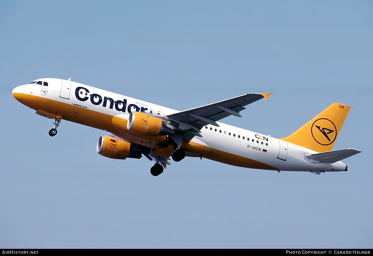 Aircraft Photo of D-AICK | Airbus A320-212 | Condor Berlin | AirHistory.net #151015
