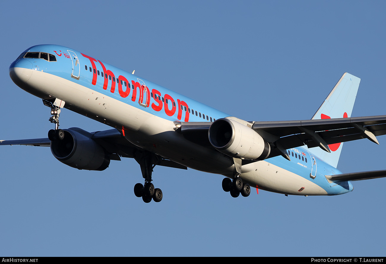 Aircraft Photo of G-OOBJ | Boeing 757-2B7 | Thomson Airways | AirHistory.net #151024