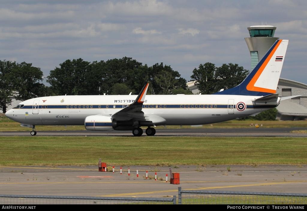 Aircraft Photo of B.L.11K. VPR 03/59 / HS-HMK / 99-904 | Boeing 737-8Z6 BBJ2 | Thailand - Air Force | AirHistory.net #151052