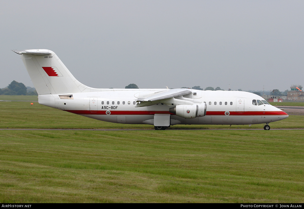 Aircraft Photo of A9C-BDF | British Aerospace Avro 146-RJ85 | Bahrain - Air Force | AirHistory.net #151092