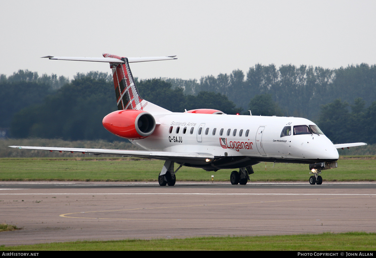 Aircraft Photo of G-SAJU | Embraer ERJ-135ER (EMB-135ER) | Loganair | AirHistory.net #151095