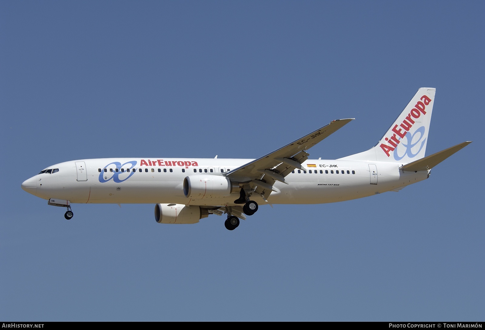 Aircraft Photo of EC-JHK | Boeing 737-85P | Air Europa | AirHistory.net #151135