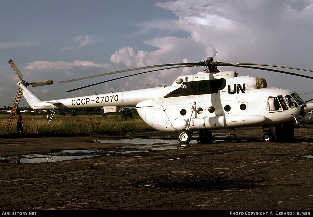 Aircraft Photo of CCCP-27070 | Mil Mi-8MTV-1 | United Nations | AirHistory.net #151141