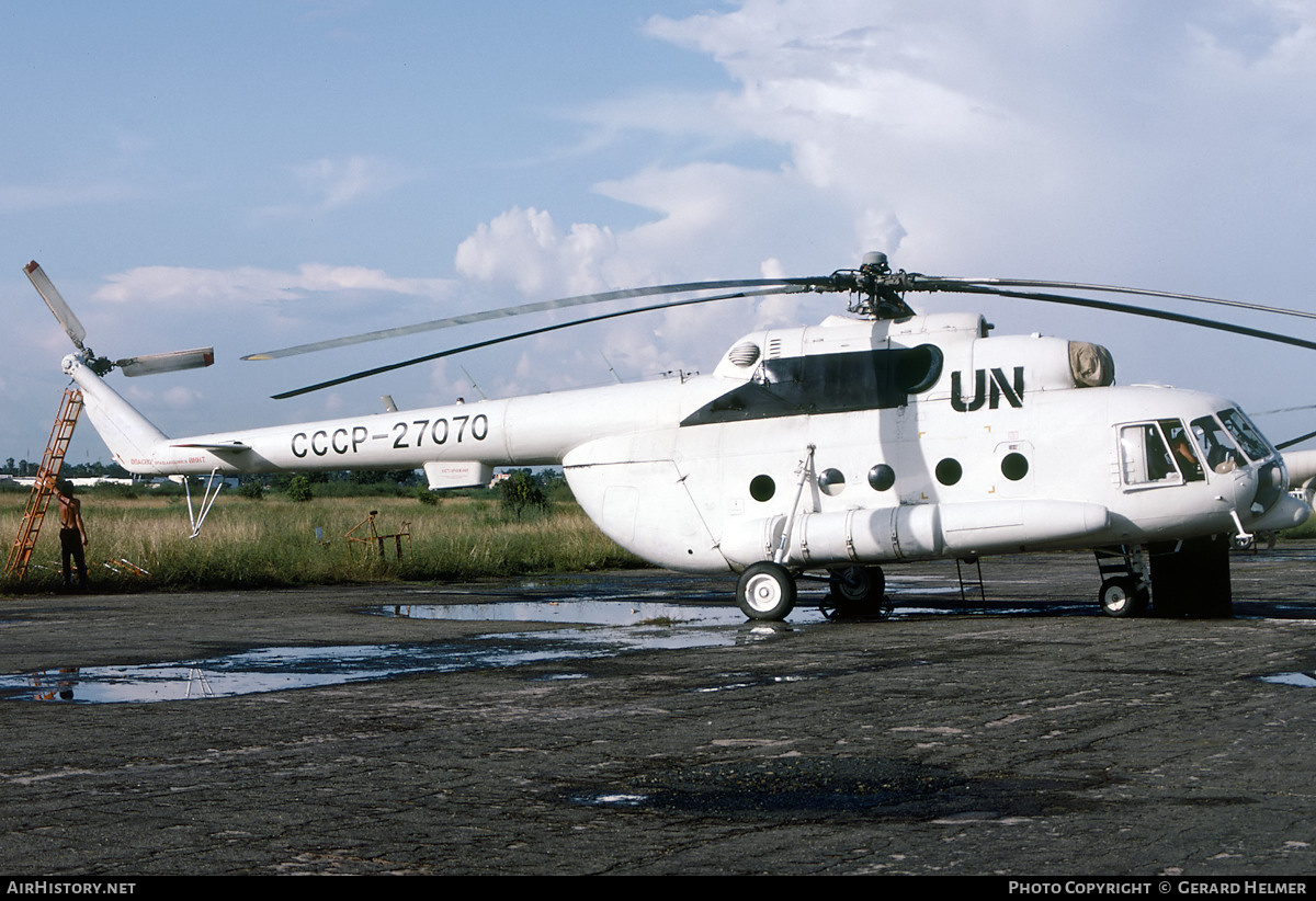 Aircraft Photo of CCCP-27070 | Mil Mi-8MTV-1 | United Nations | AirHistory.net #151141