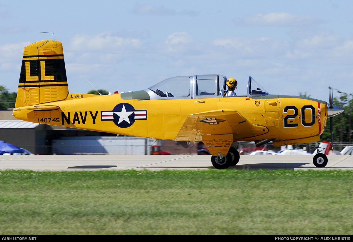Aircraft Photo of N134TD / 140745 | Beech T-34B Mentor | USA - Navy | AirHistory.net #151157