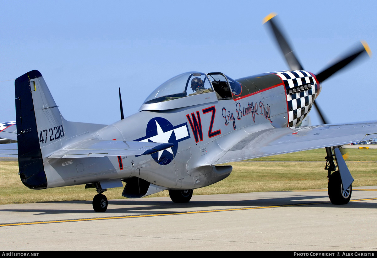 Aircraft Photo of N351BD / NL351BD / 472218 | North American P-51D Mustang | USA - Air Force | AirHistory.net #151164