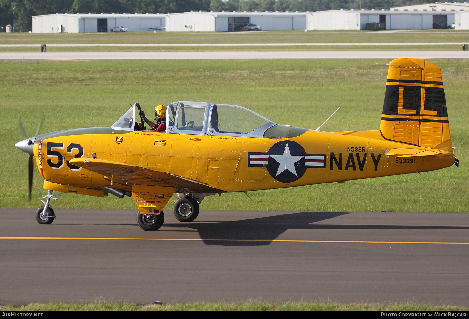 Aircraft Photo of N53BR / 533391 | Beech T-34A Mentor (45) | USA - Navy | AirHistory.net #151173