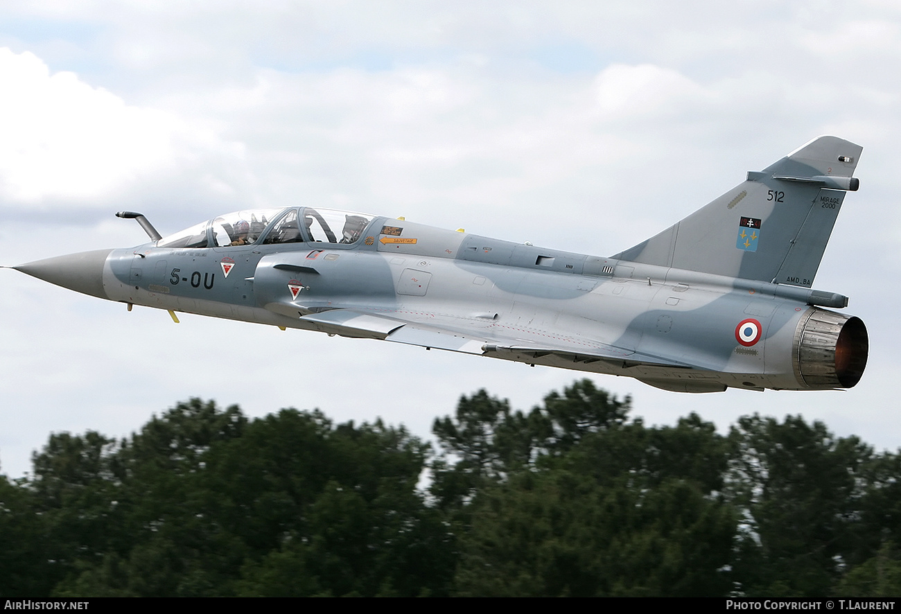 Aircraft Photo of 512 | Dassault Mirage 2000B | France - Air Force | AirHistory.net #151188