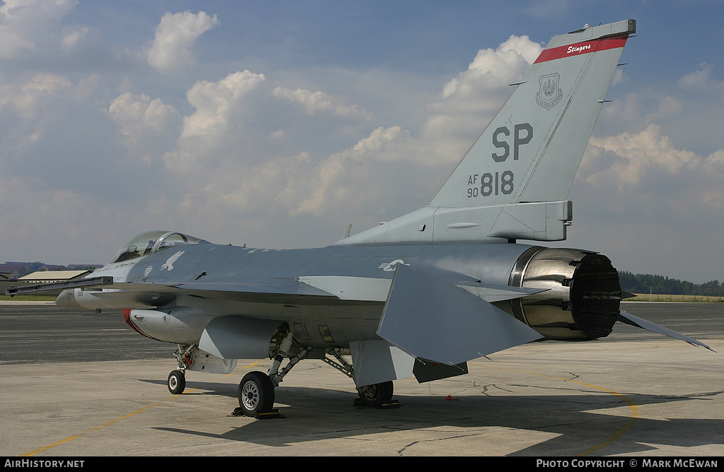Aircraft Photo of 90-0818 / AF90-818 | General Dynamics F-16CJ Fighting Falcon | USA - Air Force | AirHistory.net #151206