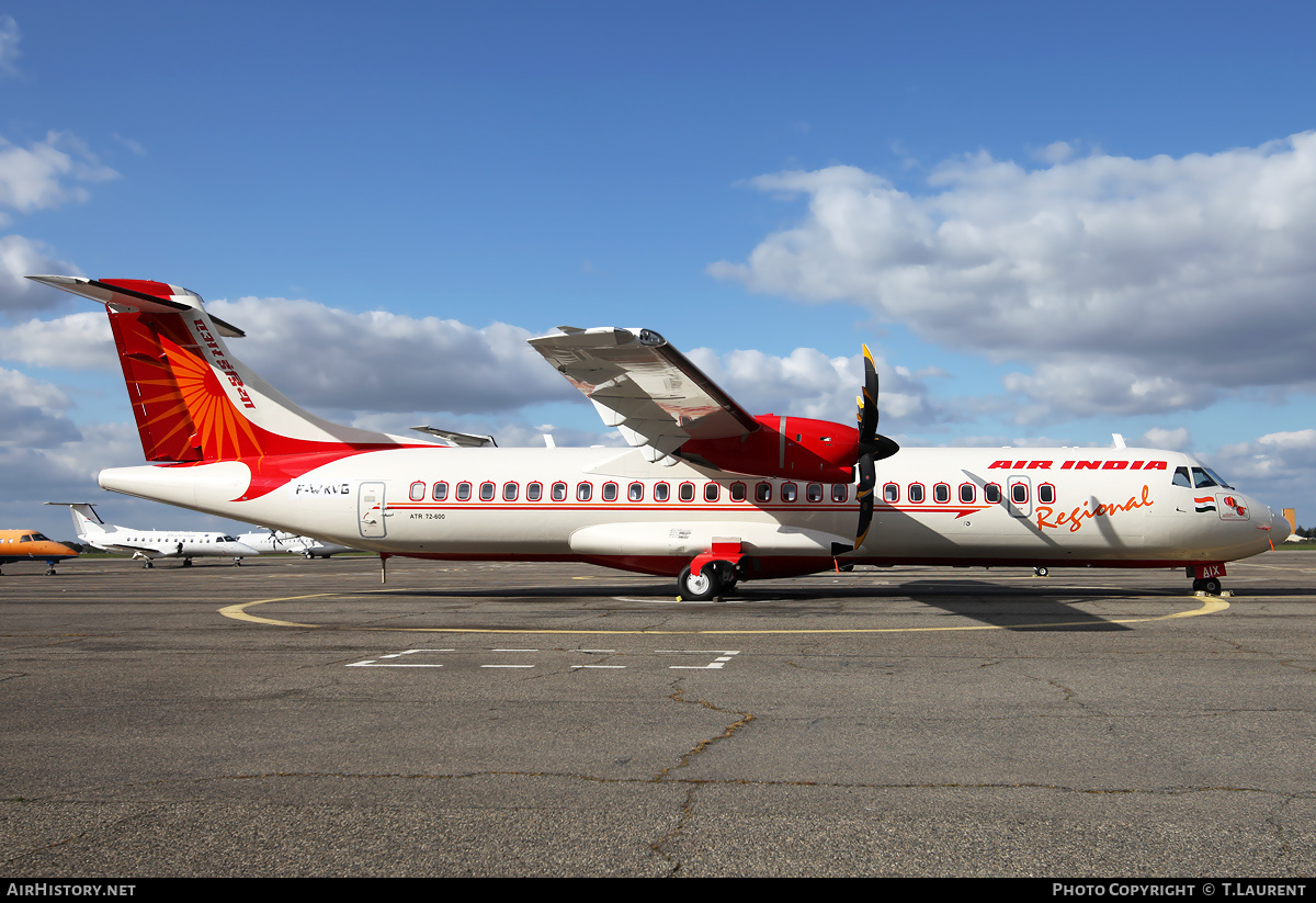Aircraft Photo of F-WKVG | ATR ATR-72-202 | Air India Regional | AirHistory.net #151244