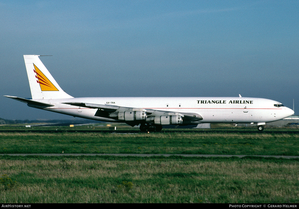 Aircraft Photo of 5X-TRA | Boeing 707-3J6C | Triangle Airline | AirHistory.net #151269