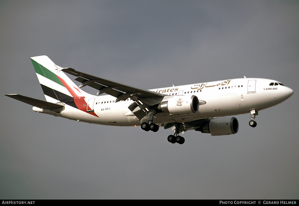Aircraft Photo of A6-EKJ | Airbus A310-308 | Emirates | AirHistory.net #151288