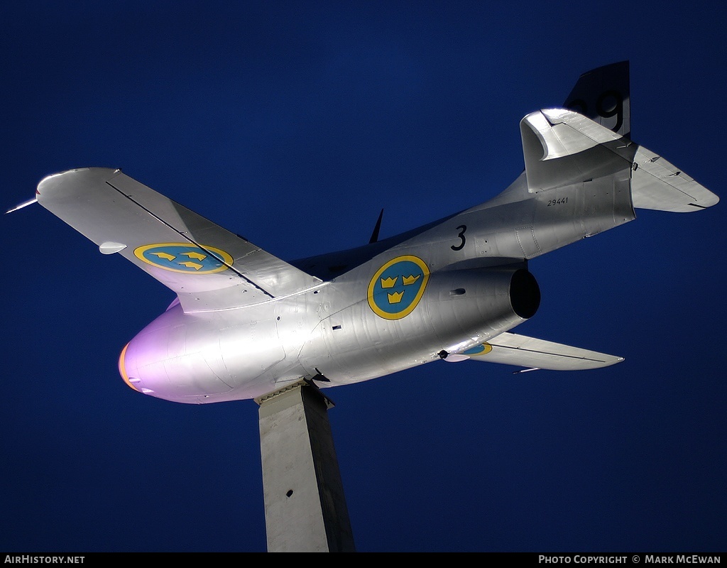 Aircraft Photo of 29441 | Saab J29F Tunnan | Sweden - Air Force | AirHistory.net #151292
