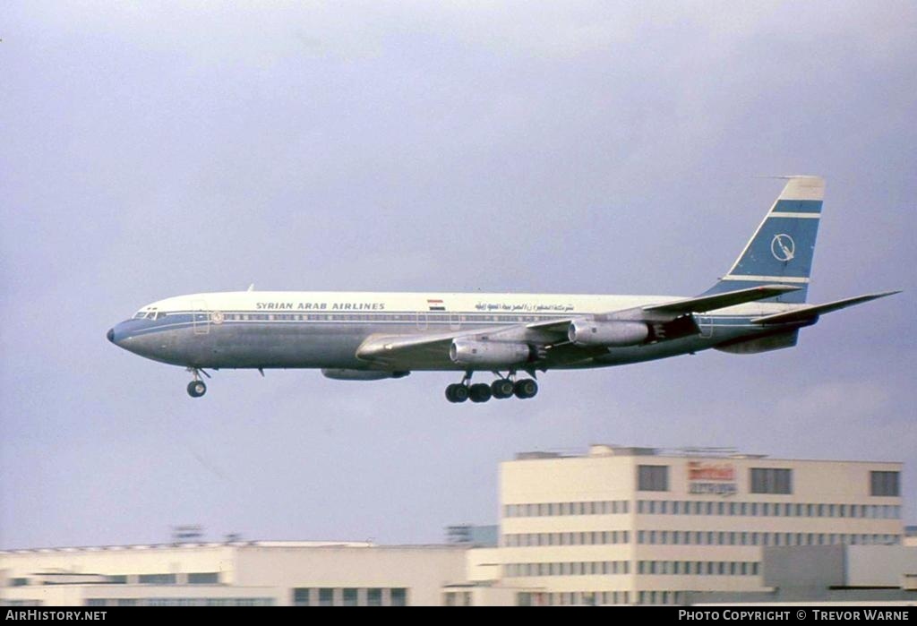 Aircraft Photo of G-AYVE | Boeing 707-321 | Syrian Arab Airlines | AirHistory.net #151315