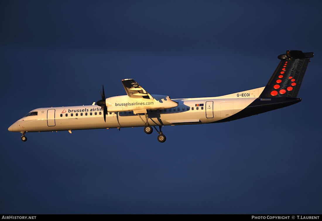 Aircraft Photo of G-ECOI | Bombardier DHC-8-402 Dash 8 | Brussels Airlines | AirHistory.net #151342