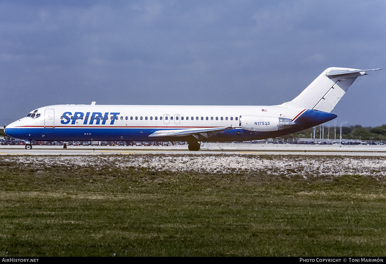 Aircraft Photo of N17535 | McDonnell Douglas DC-9-32 | Spirit Airlines | AirHistory.net #151356