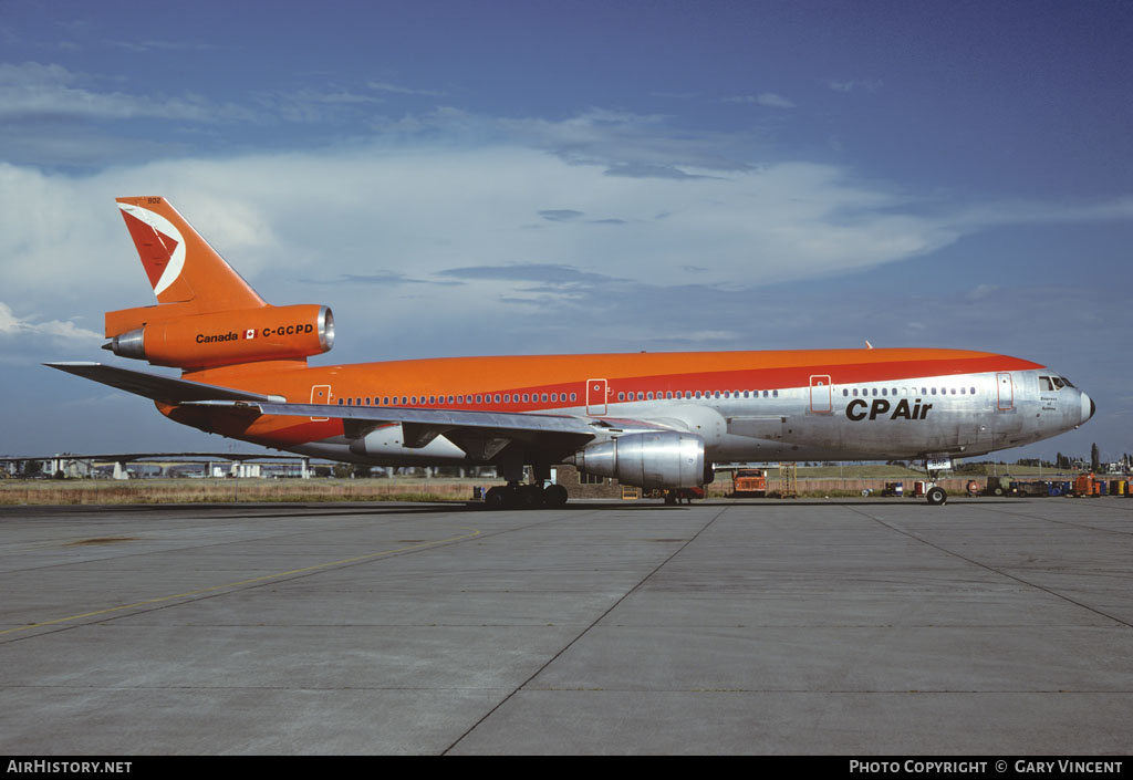 Aircraft Photo of C-GCPD | McDonnell Douglas DC-10-30 | CP Air | AirHistory.net #151365