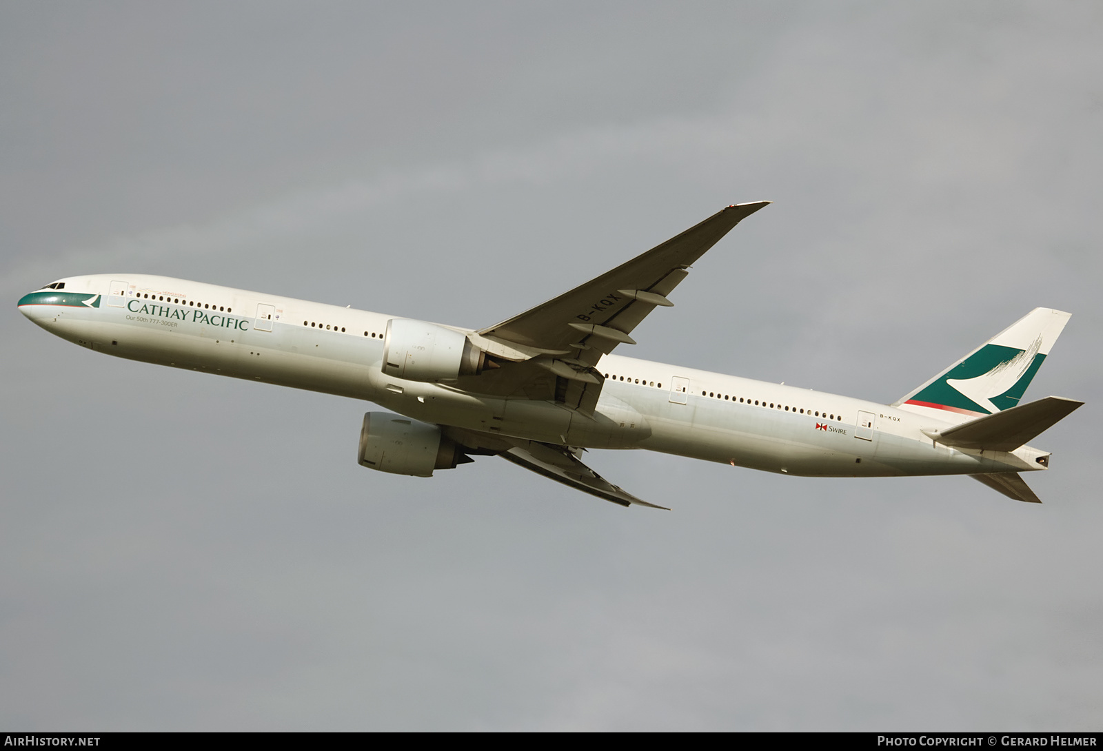 Aircraft Photo of B-KQX | Boeing 777-367/ER | Cathay Pacific Airways | AirHistory.net #151416