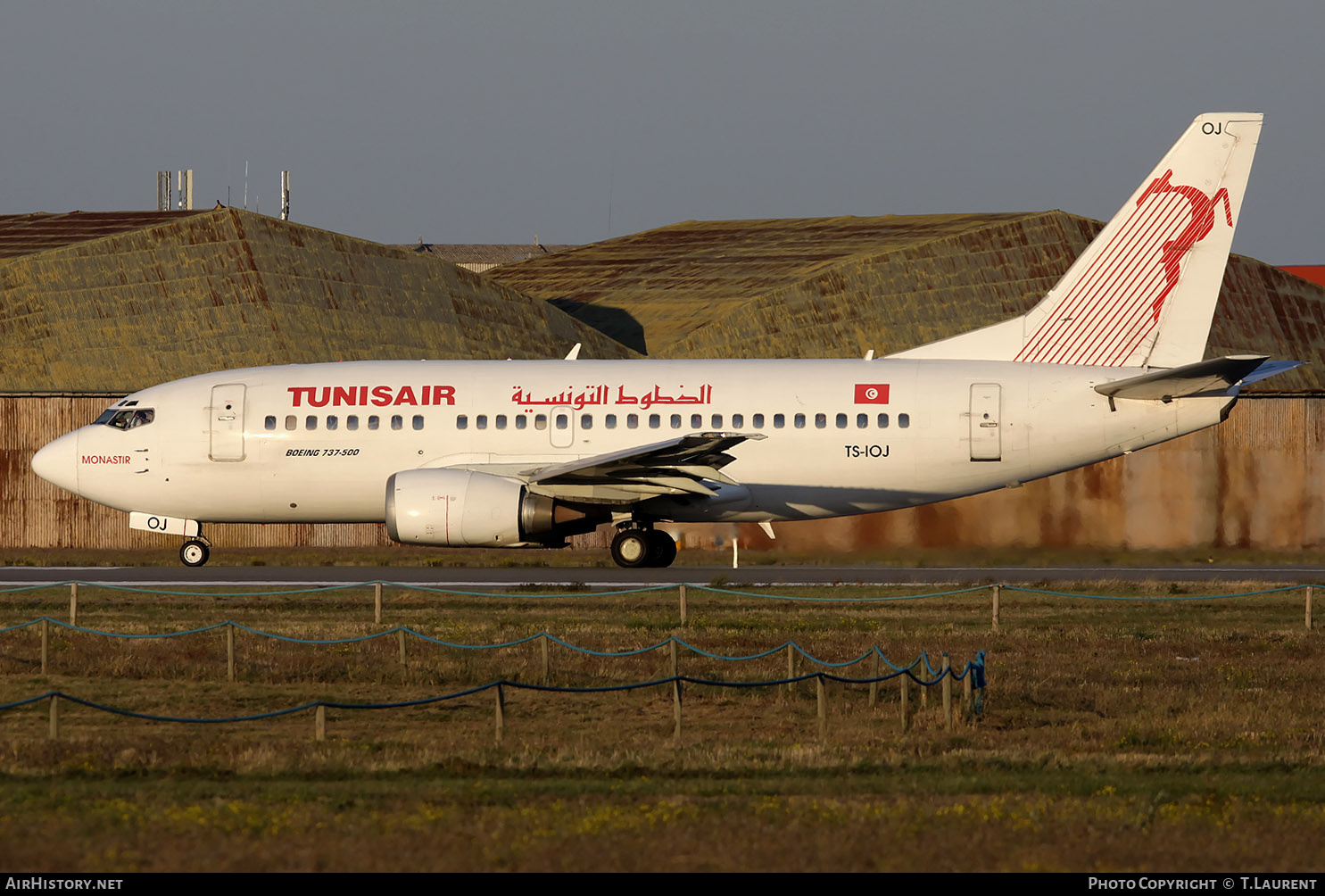 Aircraft Photo of TS-IOJ | Boeing 737-5H3 | Tunisair | AirHistory.net #151419