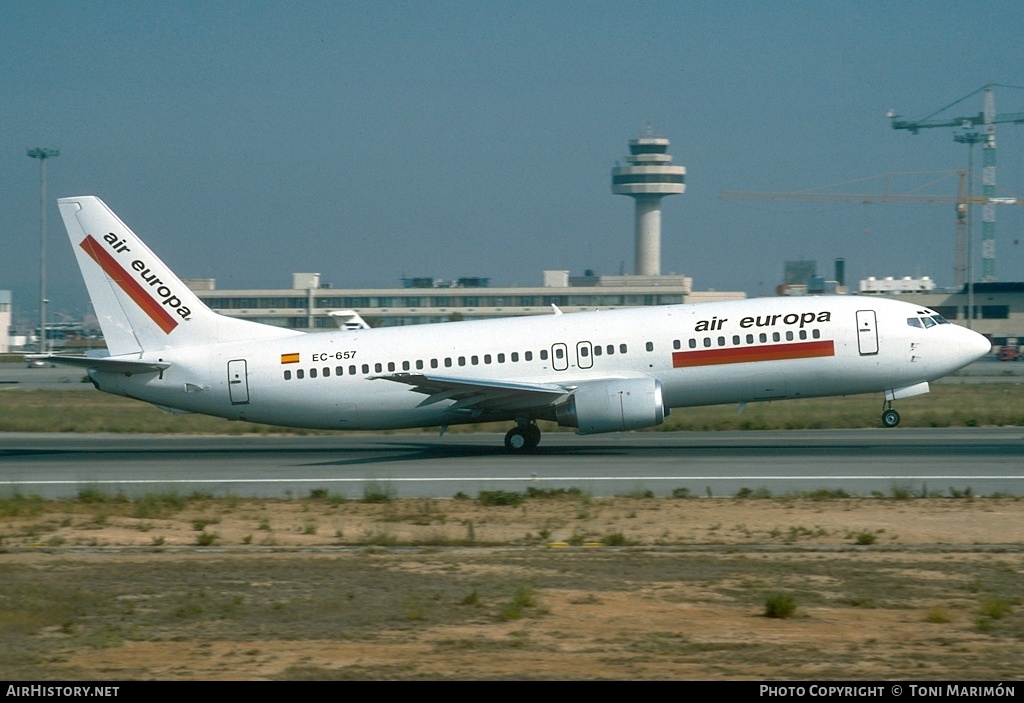 Aircraft Photo of EC-657 | Boeing 737-436 | Air Europa | AirHistory.net #151428