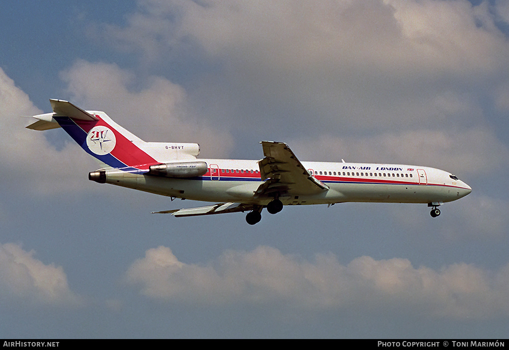 Aircraft Photo of G-BHVT | Boeing 727-212/Adv | Dan-Air London | AirHistory.net #151433