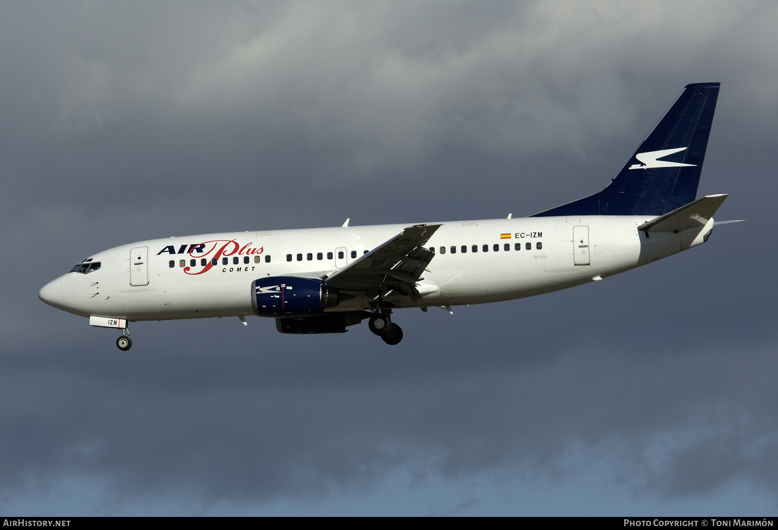 Aircraft Photo of EC-IZM | Boeing 737-33A | Air Plus Comet | AirHistory.net #151435