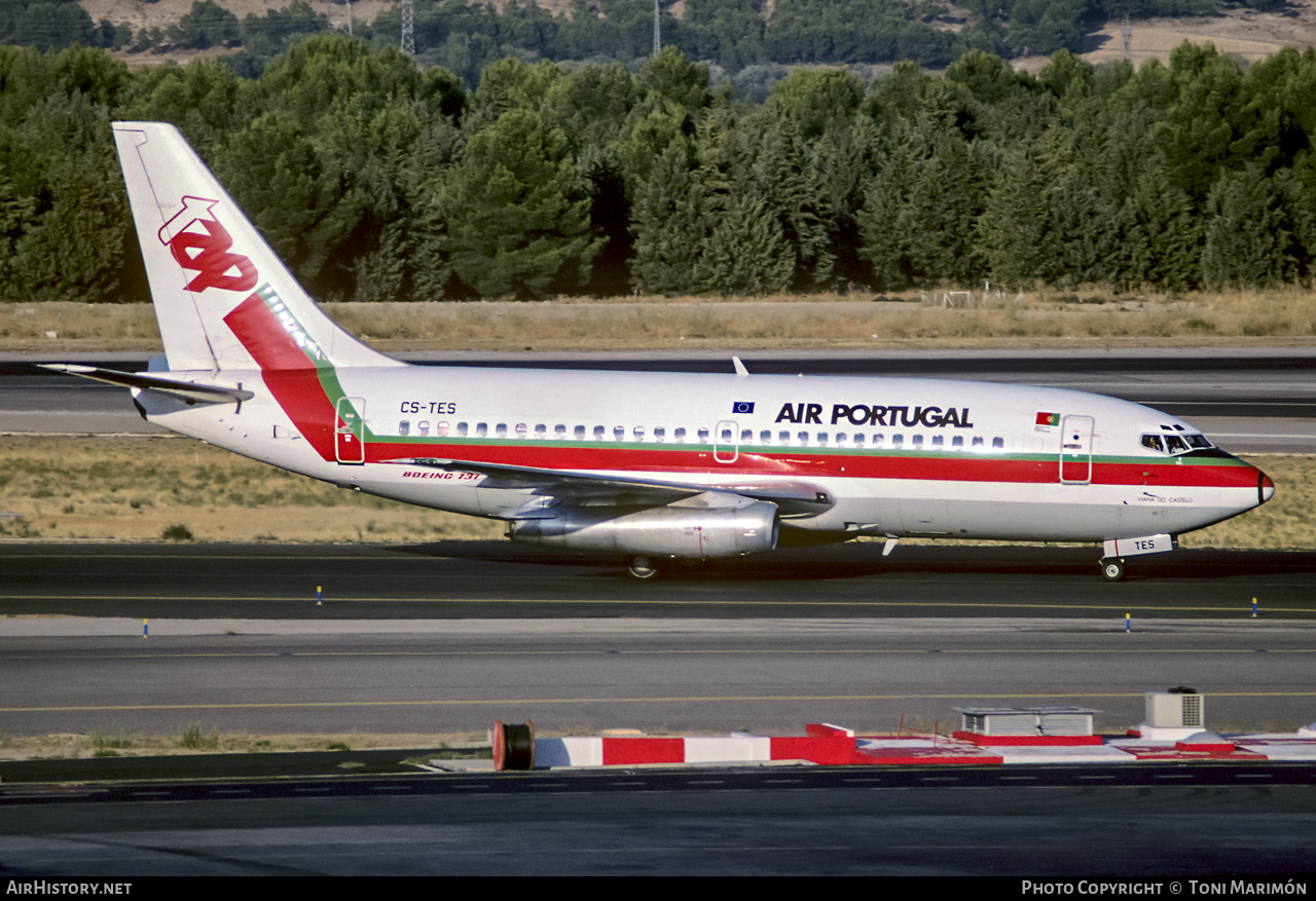 Aircraft Photo of CS-TES | Boeing 737-230/Adv | TAP Air Portugal | AirHistory.net #151437