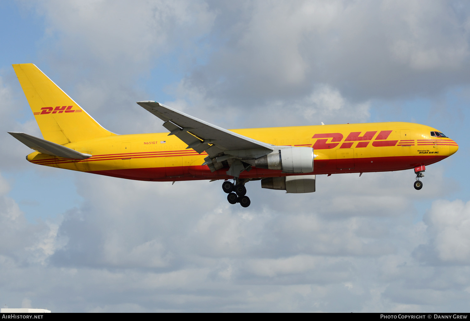 Aircraft Photo of N651GT | Boeing 767-231(ER)F | DHL International | AirHistory.net #151521