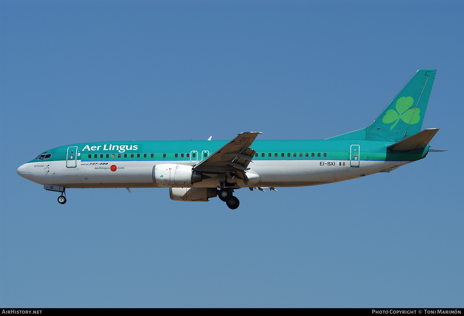 Aircraft Photo of EI-BXI | Boeing 737-448 | Aer Lingus | AirHistory.net #151560