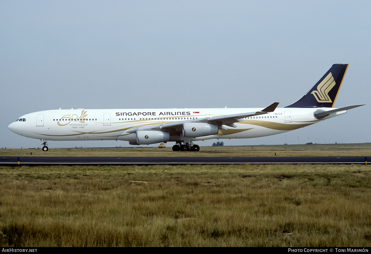 Aircraft Photo of 9V-SJE | Airbus A340-313 | Singapore Airlines | AirHistory.net #151566